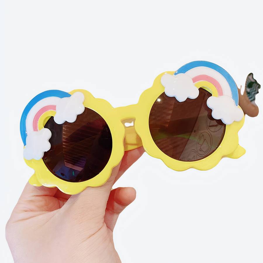 Lunettes de soleil à motif arc-en-ciel pour enfants