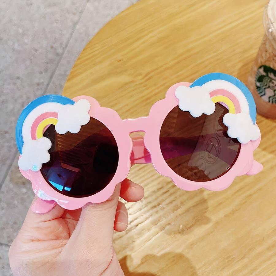 Lunettes de soleil à motif arc-en-ciel pour enfants