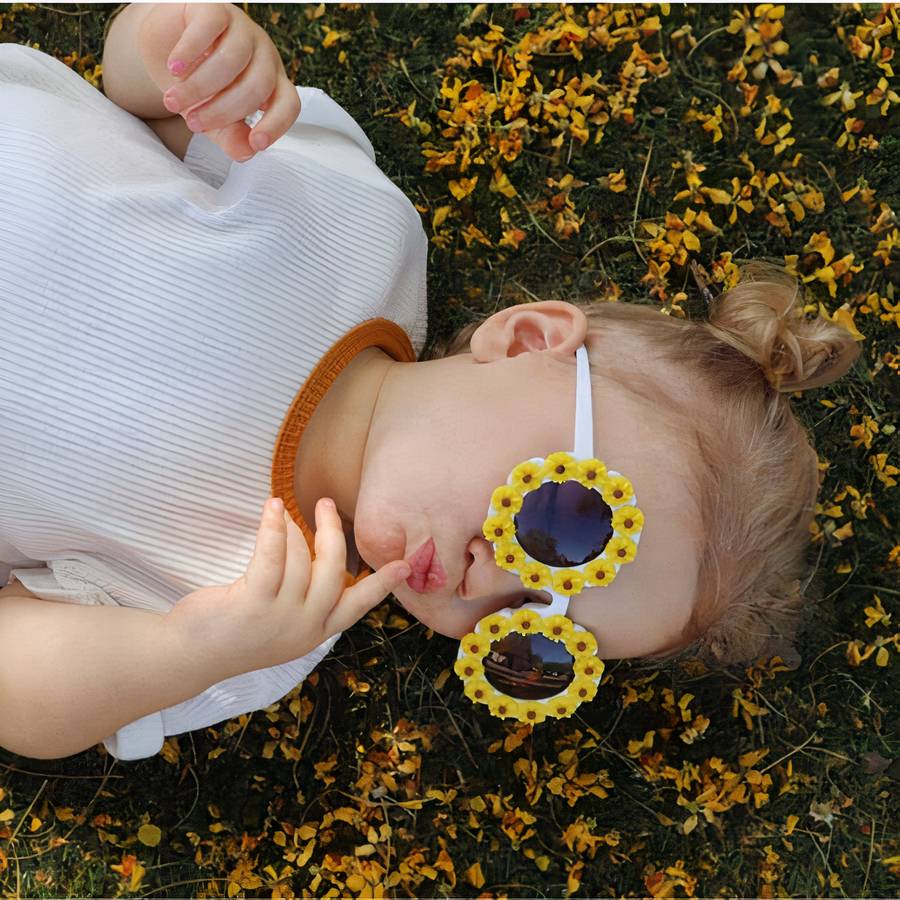 Lunettes de soleil florales pour enfants