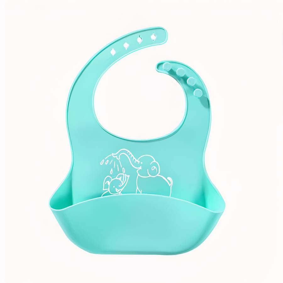 Bavoir pour bébé en silicone souple