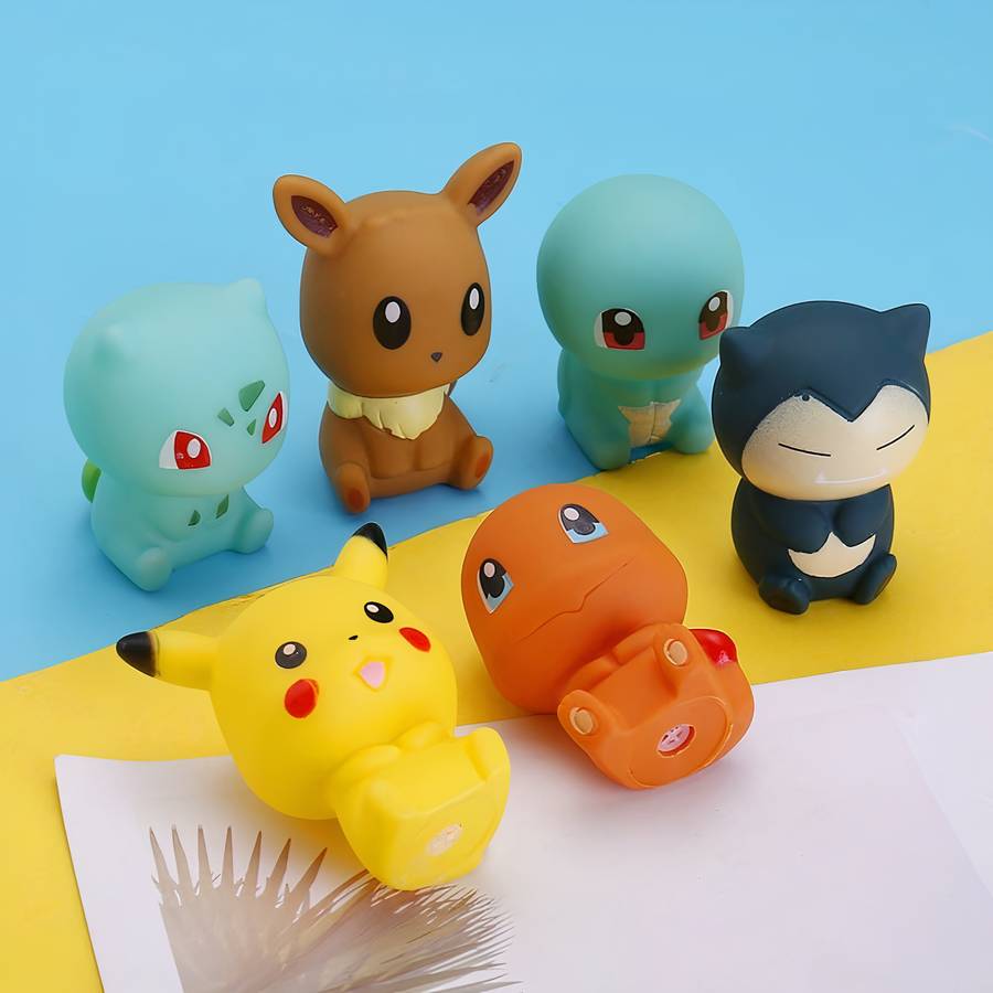 Lot de 6 jouets de bain pokémon pour bébé