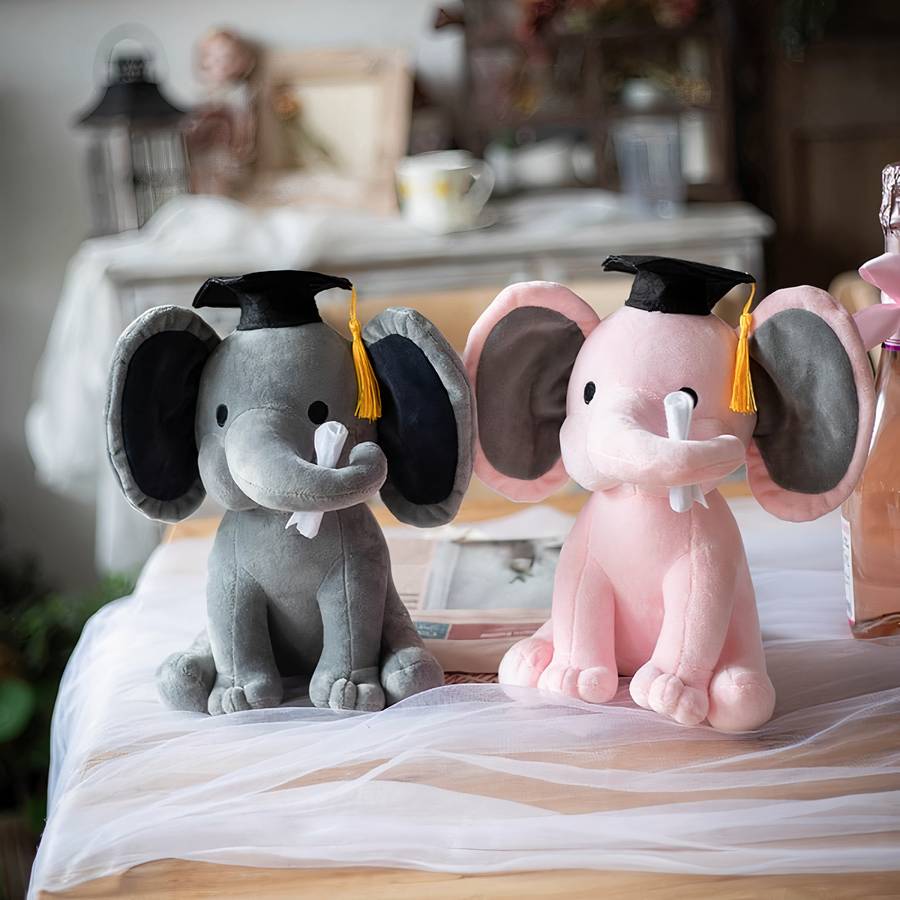 Jouet en peluche en forme d’éléphant pour bébés