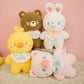 Jouets en peluche en forme d’animaux pour bébé