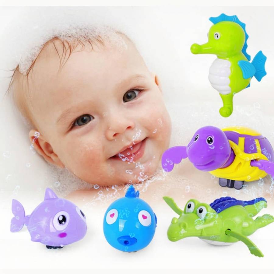 Lot de 3 pièces de jouets de bains poissons pour bébé