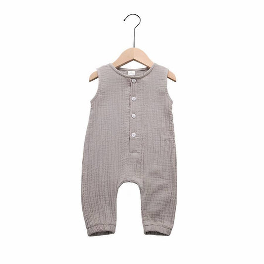 Barboteuse combinaison en mousseline pour bébé