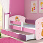 Lit pour enfant Imaginaire avec motifs, panneaux colorés et tiroir de rangement
