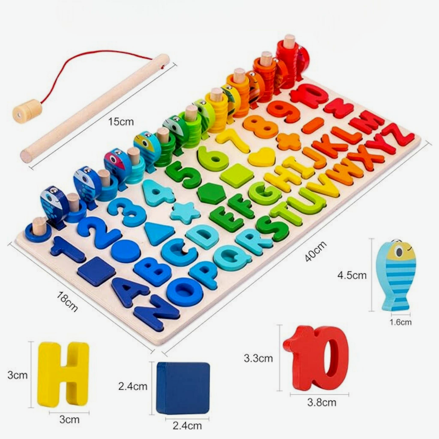 Puzzle montessori en bois - le jeu éducatif pour l'éveil des enfants