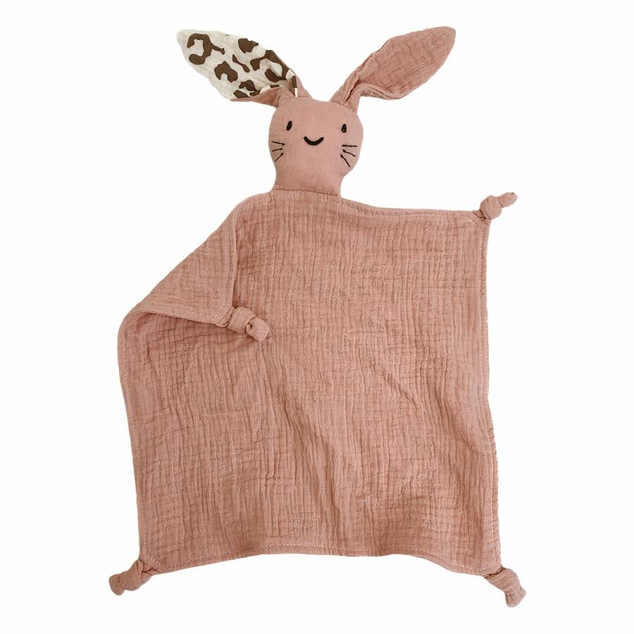 Doudou bébé lapin mignon en coton pour filles et garçons