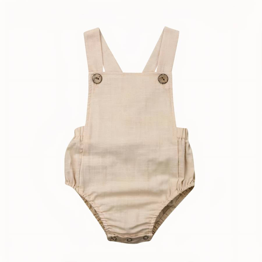 Barboteuse d’été à bretelles dos croisé pour bébé