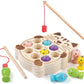 Jeu de pêche magnétique en bois