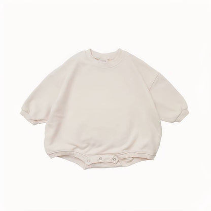 Barboteuse courte style sweat pour bébé