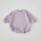 Barboteuse courte style sweat pour bébé