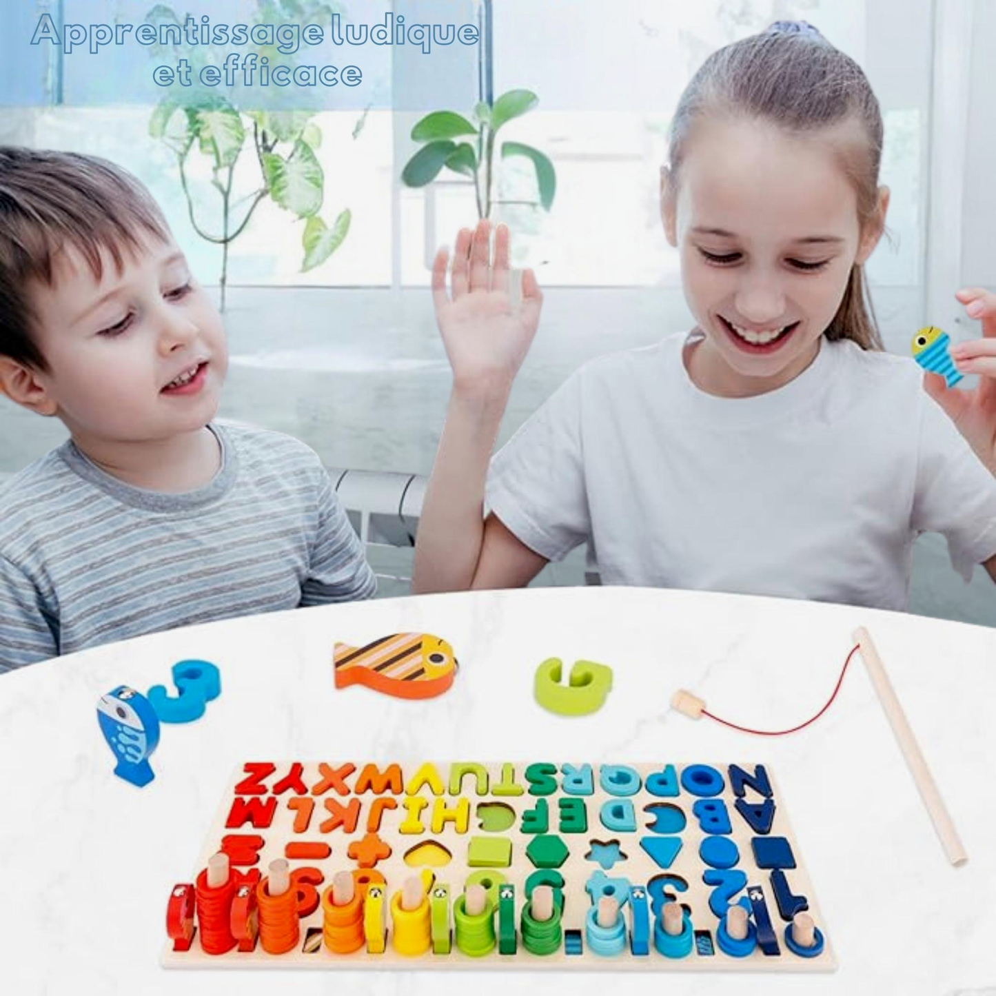 Puzzle montessori en bois - le jeu éducatif pour l'éveil des enfants