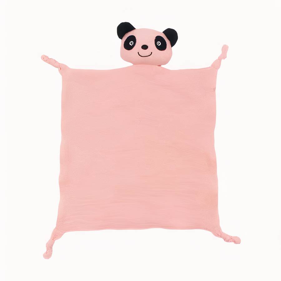 Doudou bébé panda mignon en coton pour filles et garçons