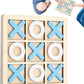 Jeu de morpion en bois montessori - pour enfants et adultes