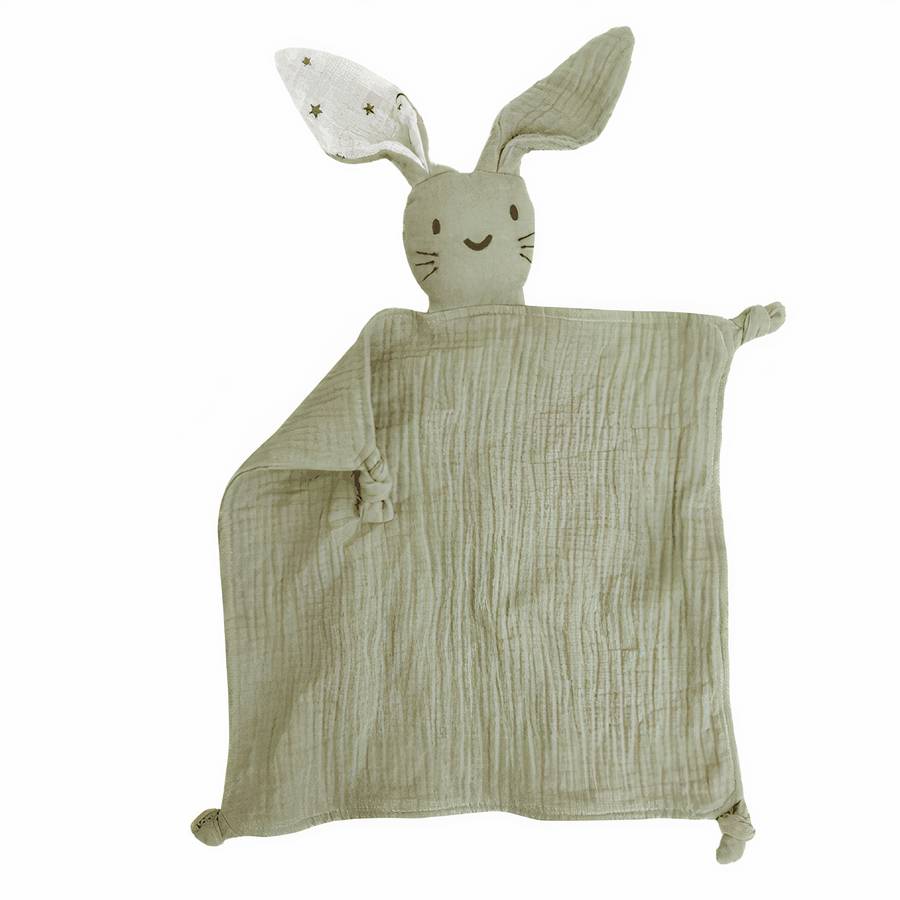 Doudou bébé lapin mignon en coton pour filles et garçons