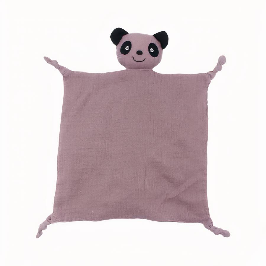 Doudou bébé panda mignon en coton pour filles et garçons