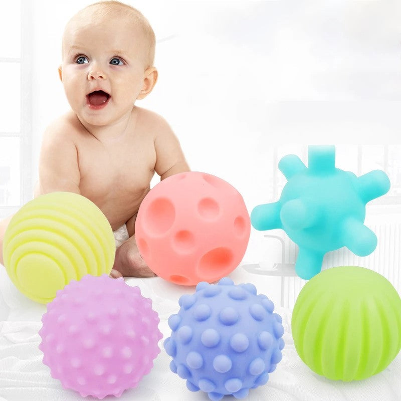 Lot de 6 balles sensorielles pour bébé