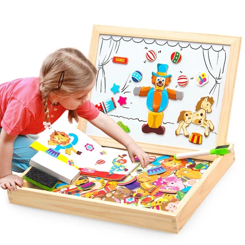 Tableau puzzle magnétique montessori