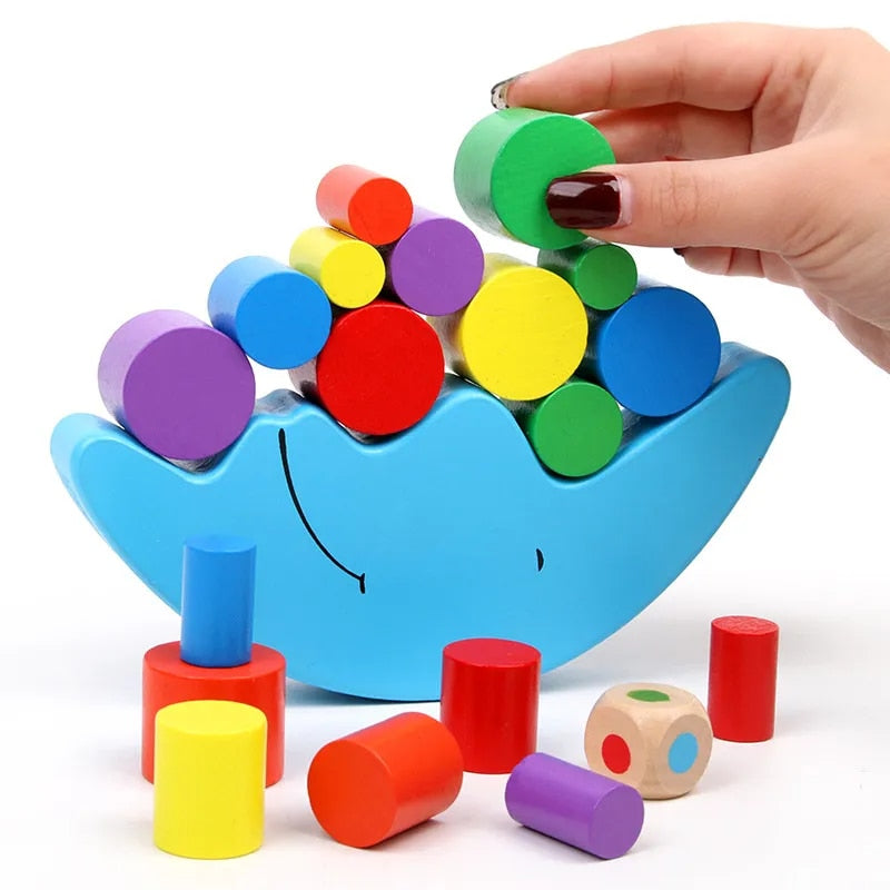 Jeu d'équilibre en bois pour enfant