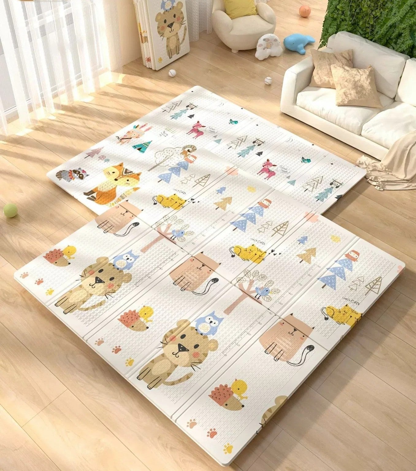 Tapis de jeu pliable pour enfants et bébés