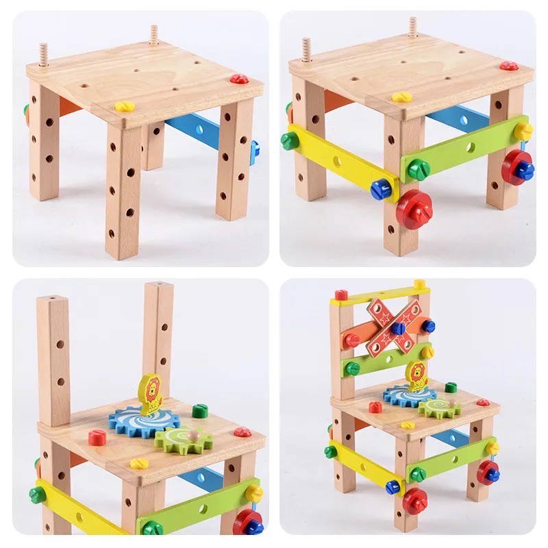 Chaise montessori - jeu éducatif et créatif pour enfants, 34 pièces