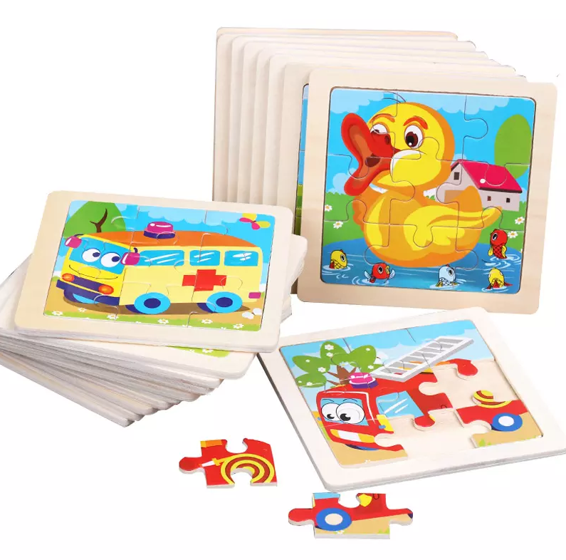 Puzzles en bois pour enfant 10 pièces