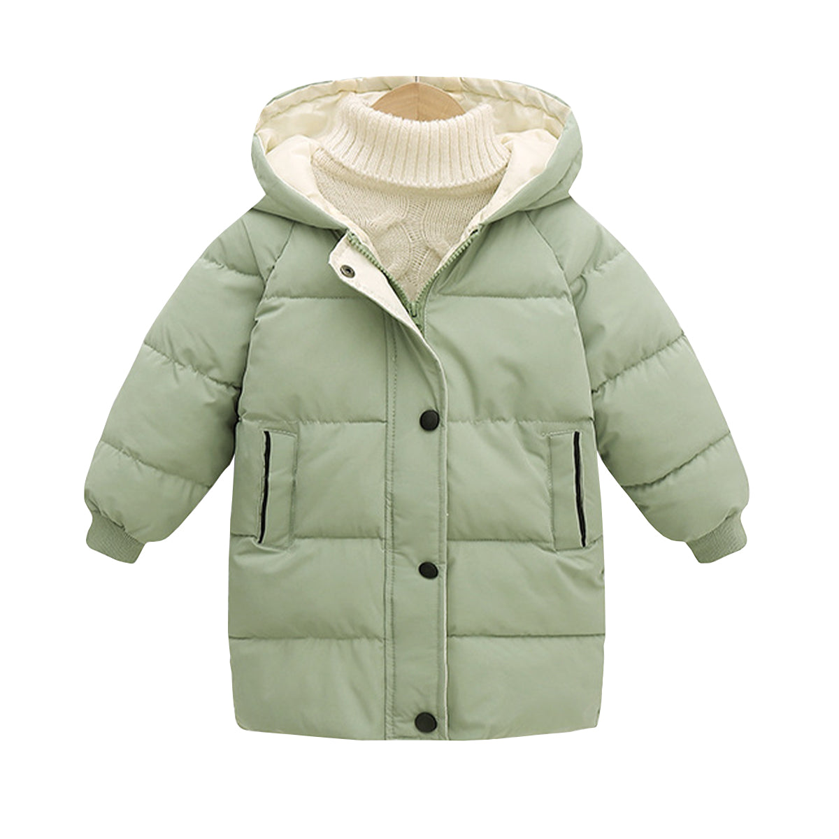 Parka chaude à capuche pour enfants