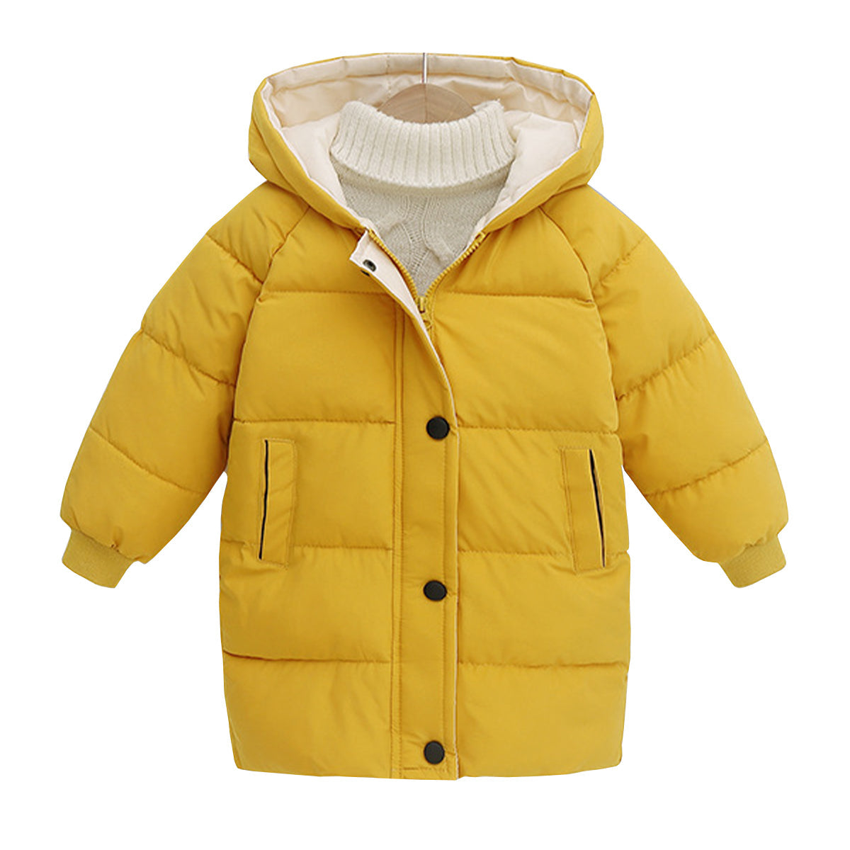 Parka chaude à capuche pour enfants