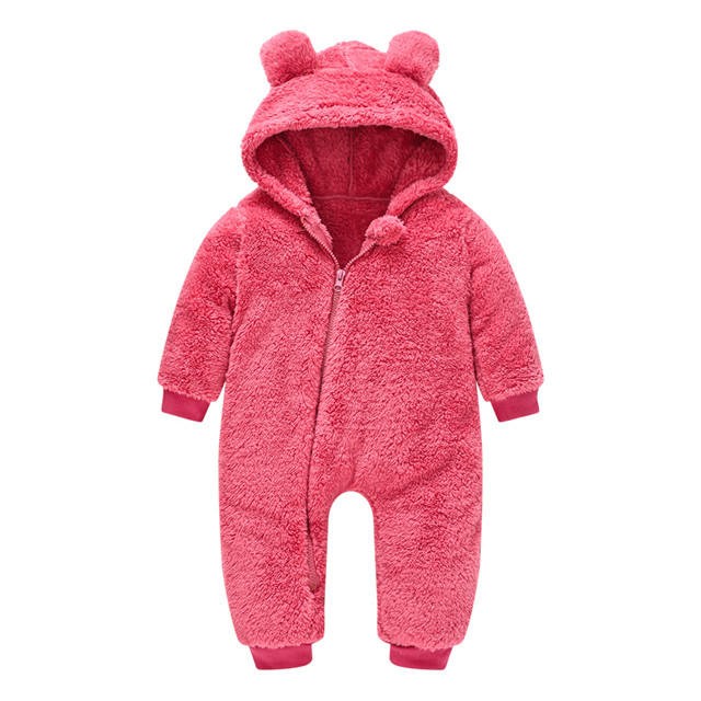 Combinaison ourson bébé en peluche