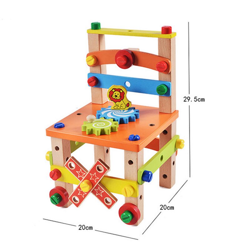 Chaise montessori - jeu éducatif et créatif pour enfants, 34 pièces