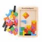 Puzzle tetris en bois