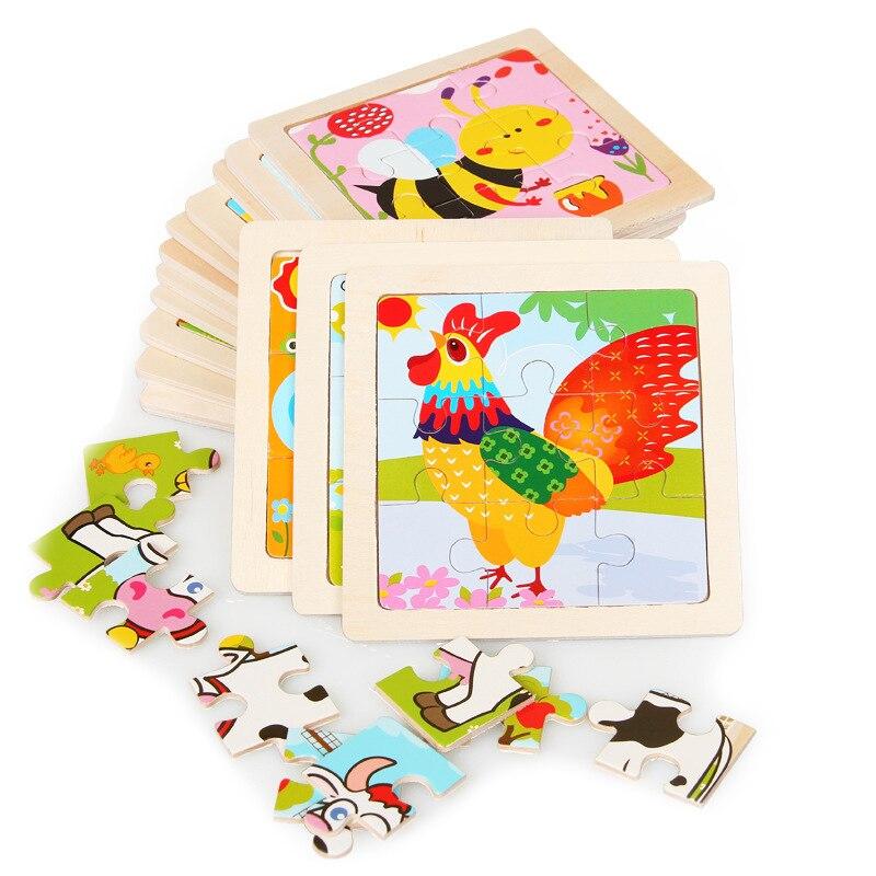 Puzzles en bois pour enfant 10 pièces