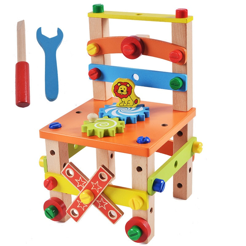 Chaise montessori - jeu éducatif et créatif pour enfants, 34 pièces