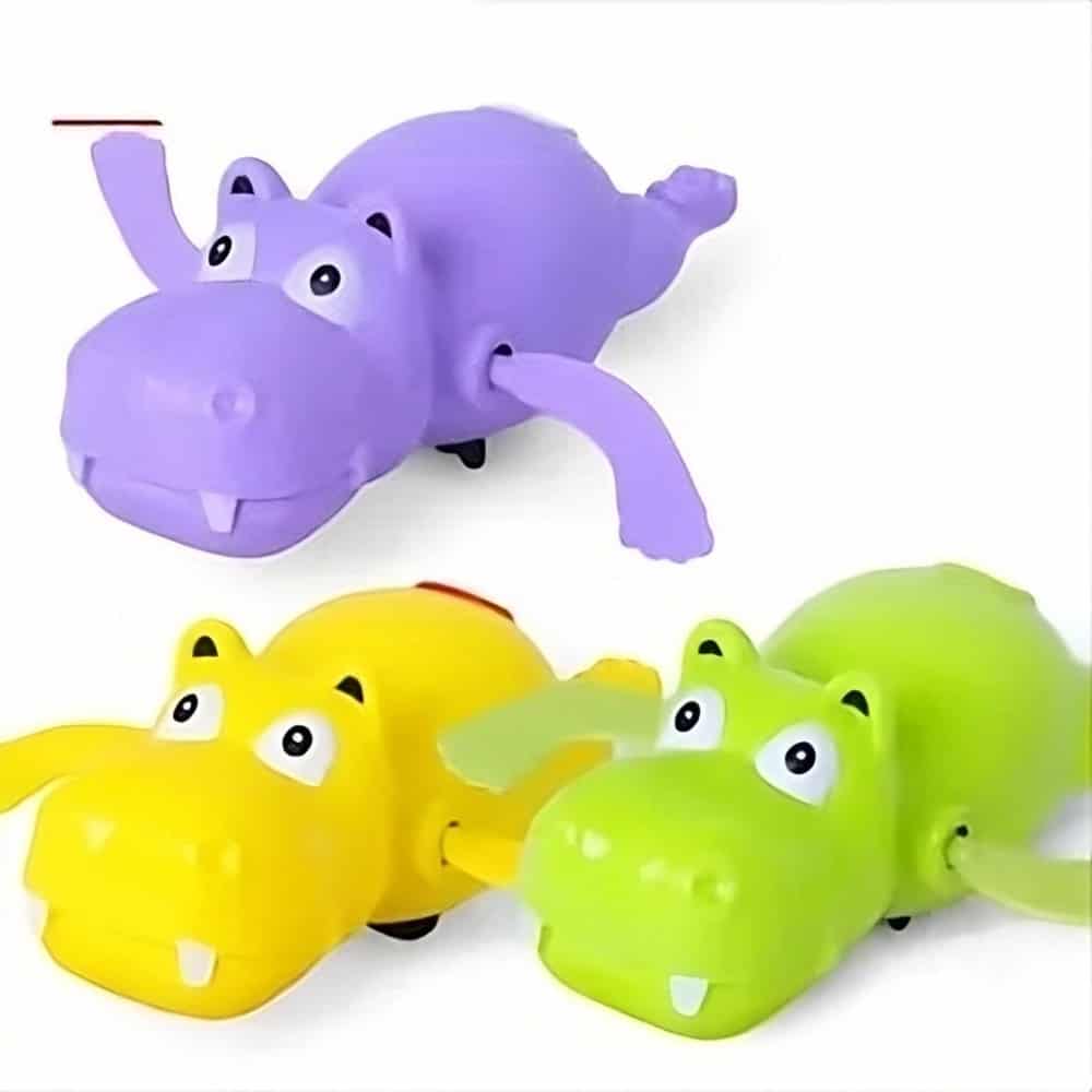 Lot de 3 pièces de jouets de bains hippopotames pour bébé
