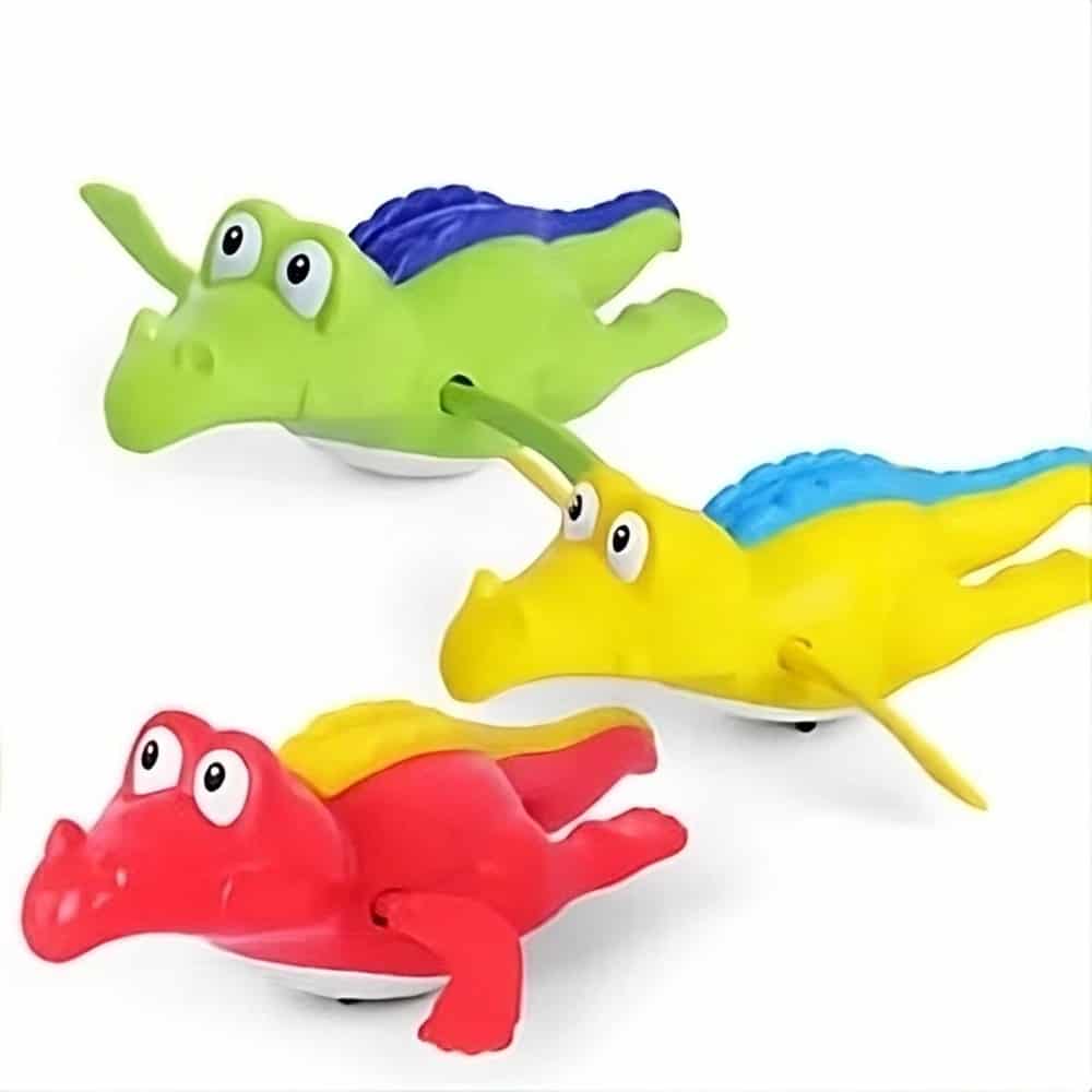 Lot de 3 pièces jouet de bain crocodile pour bébé