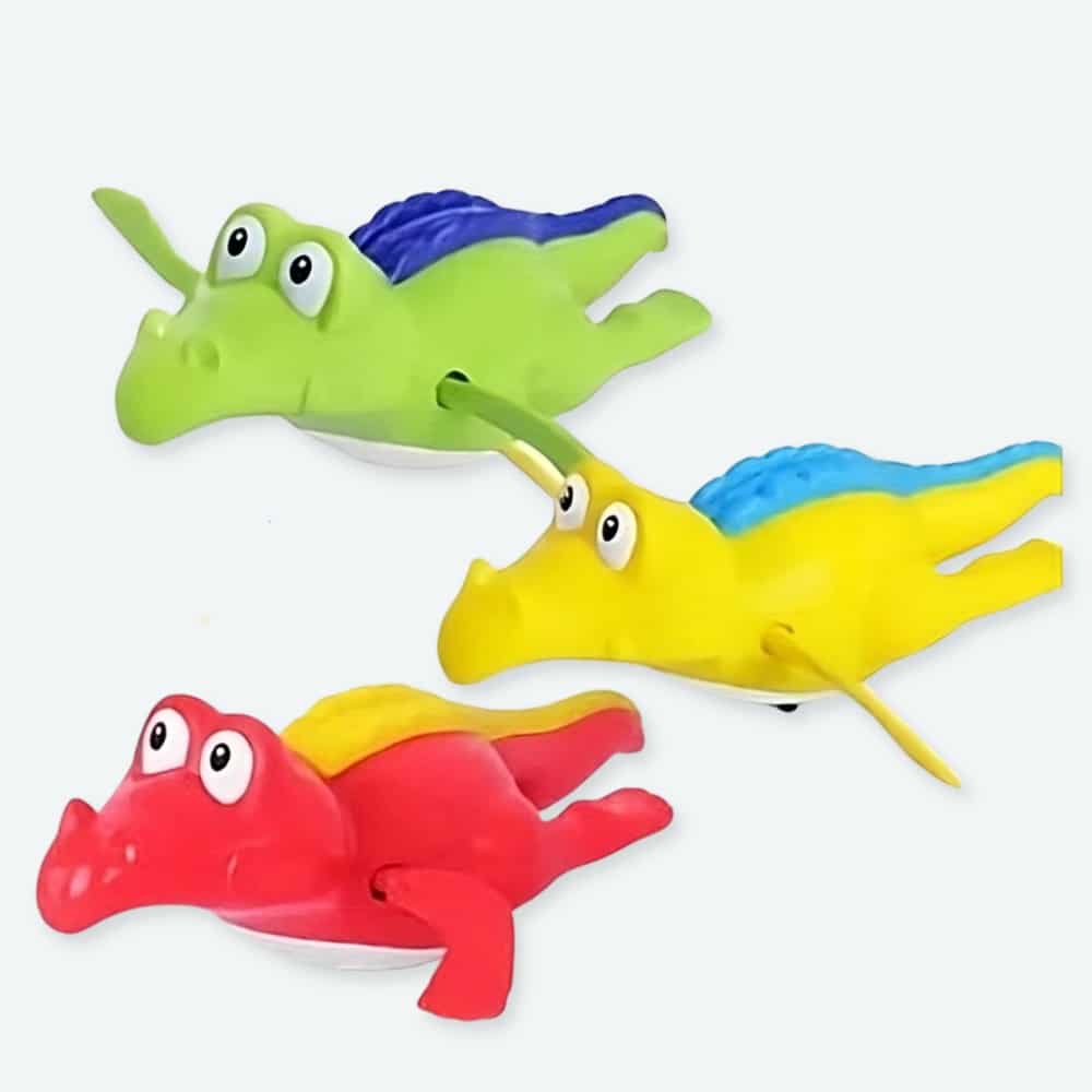 Lot de 3 pièces jouet de bain crocodile pour bébé