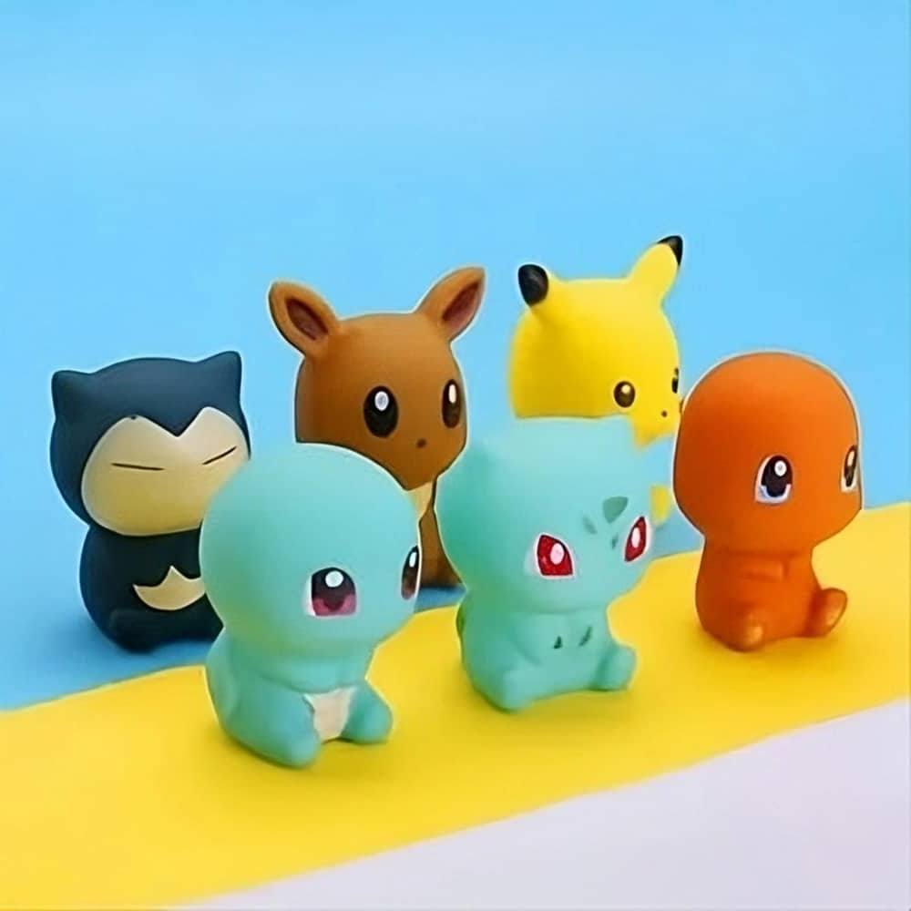 Lot de 6 jouets de bain pokémon pour bébé
