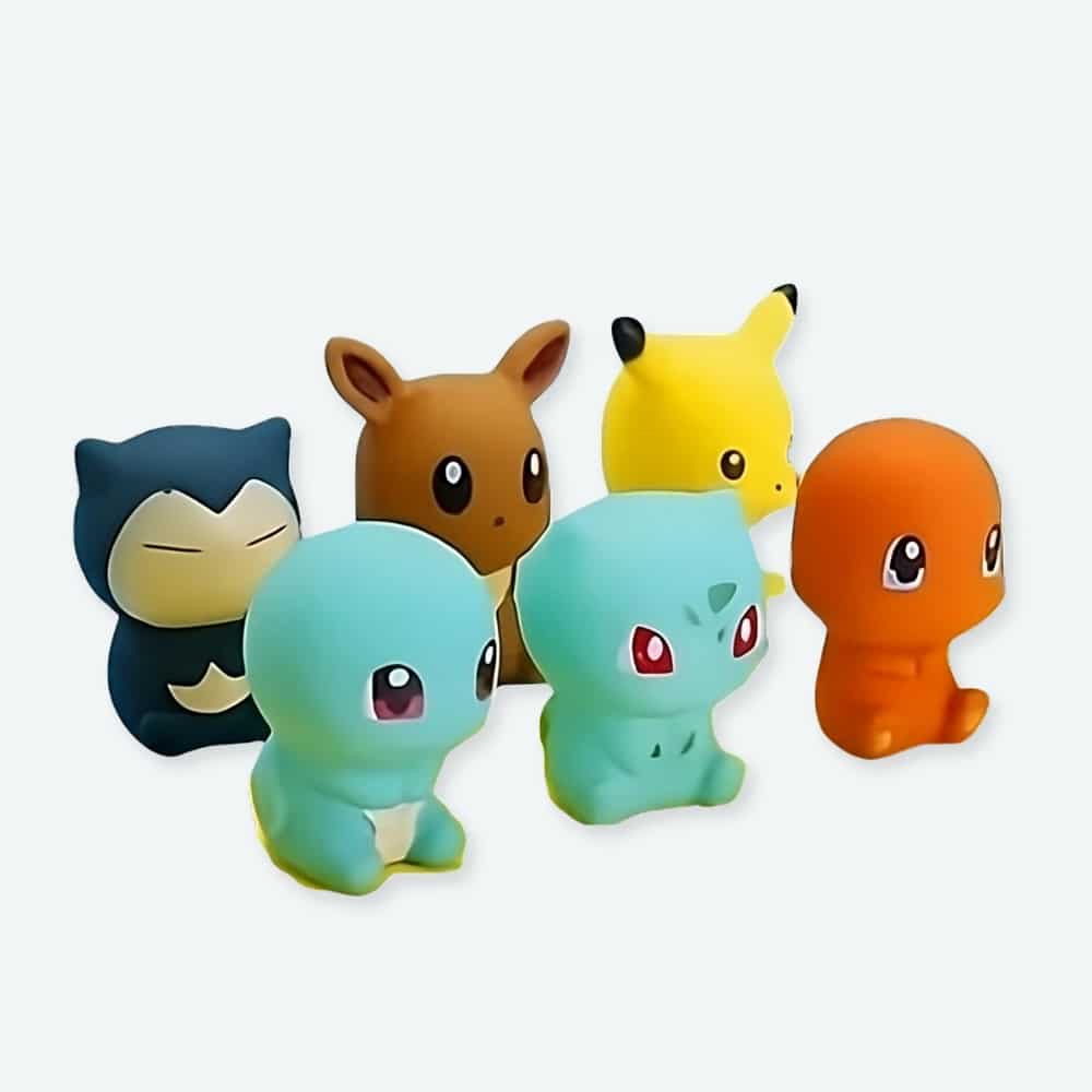 Lot de 6 jouets de bain pokémon pour bébé