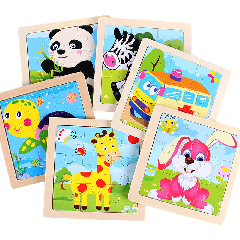 Puzzles en bois pour enfant 10 pièces