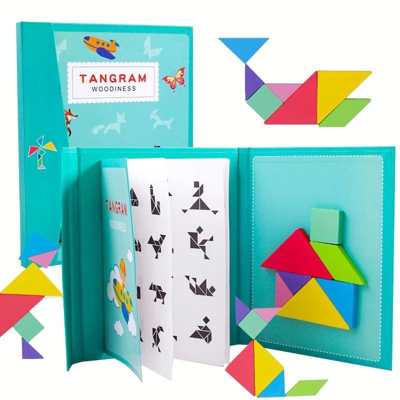 Tangram magnétique montessori