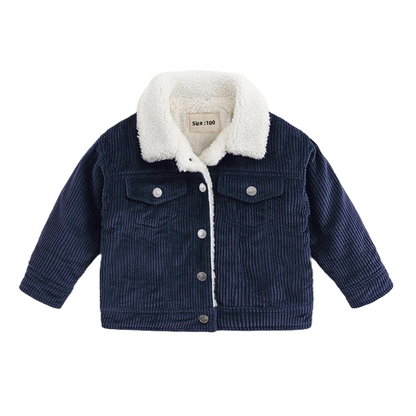 Veste en jean doublée peluche