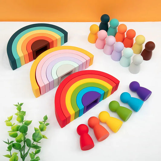 Arc en ciel en bois