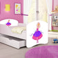 Lit pour enfant Luna avec motifs colorés et tiroir de rangement