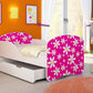 Lit pour enfant Luna avec motifs colorés et tiroir de rangement