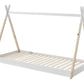Lit Cabane Enfant TIPI avec Tissus - 90x200 cm