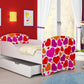 Lit pour enfant Luna avec motifs colorés et tiroir de rangement