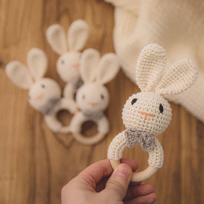 Hochet bébé crochet lapin