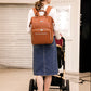 Sac à langer en cuir vintage