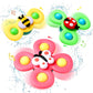3 pièces spinner à ventouse bébé